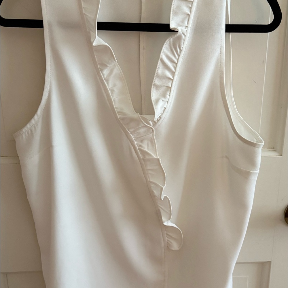 Trina Turk Classic White Blouse